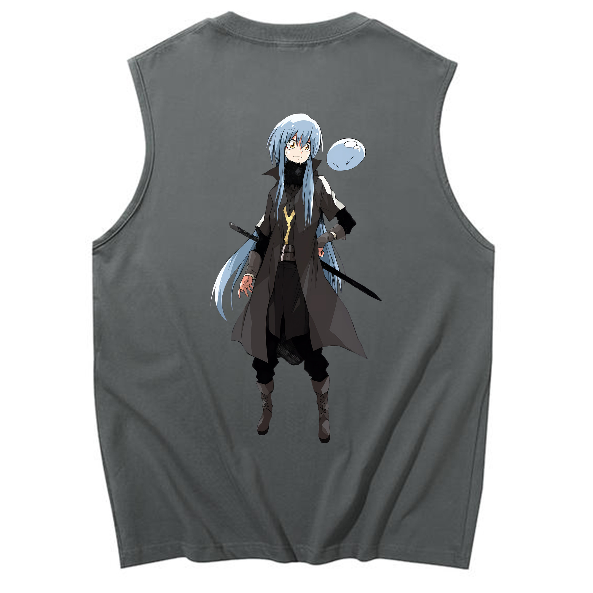 （画像用） 転スラ Regarding Reincarnated to Slime コットン100％タンクトップ（背面プリント）